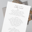 Search for itinerary for guests wedding invitations For her