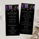 Search for purple wedding programs Botanical