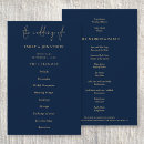 Search for navy and gold wedding programs Order of ceremony