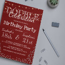 Search for red and silver birthday invitations Party
