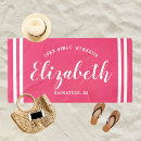 Search for hot pink beach towels For her