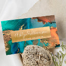Search for turquoise and gold business cards Professional