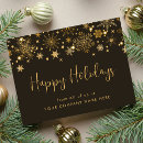 Search for elegant black business holiday cards Customer appreciation