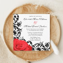 Search for red and black invitations Rose