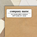 Search for black return address labels Company