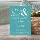Search for eat drink and be married invitations Retro