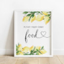 Search for food table signs posters Watercolor