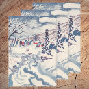 Search for village christmas wrapping paper Winter