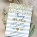 Search for sprinkle baby boy shower invitations Gold