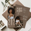 Search for brown and gold graduation invitations Modern