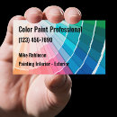 Search for paint chip business cards Colorful