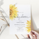 Search for sunflower baby shower invitations Elegant