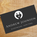 Search for electrical business cards Modern