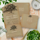 Search for oak tree wedding invitations Rustic