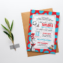 Search for cat in a hat birthday invitations Toddler