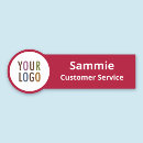 Search for red name tags With magnetic back