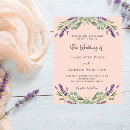 Search for purple and peach wedding invitations Lavender