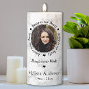 Search for memory for deceased candles Photo collage
