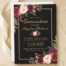 Search for pink black quinceanera invitations Quinceañera