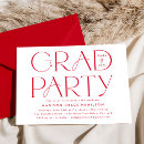 Search for red graduation invitations Bold