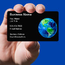 Search for globe business cards Technology