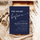 Search for navy rehearsal dinner invitations The night before