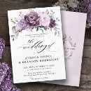 Search for dusty purple wedding invitations Simple eucalyptus stylish mid