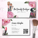 Search for makeup artist business cards Script calligraphy typography