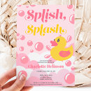 Search for duck baby girl shower invitations Bubble bath