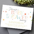 Search for colorful baby shower invitations Gender neutral