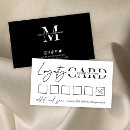 Search for boutique loyalty cards Black and white