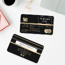 Search for credit style business cards Gold