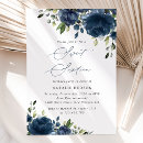 Search for royal blue birthday invitations Watercolor flowers