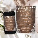 Search for outdoor backyard wedding invitations lace