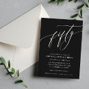 Search for black and white birthday invitations Script