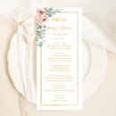 Search for blush and sage green wedding menus For her