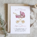 Search for vintage baby shower invitations Botanical