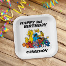Search for sesame street plates Kids birthday tableware