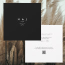 Search for square wedding invitations Black and white