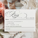 Search for allergies rsvp cards Black and white