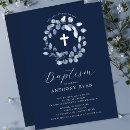 Search for boy baptism invitations Botanical