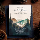 Search for mountain bridal shower invitations Watercolor