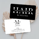 Search for hair stylist business cards Chic