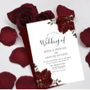Search for burgundy rose wedding invitations Elegant