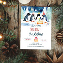 Search for penguin invitations Winter wonderland
