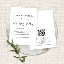 Search for evening wedding invitations Black and white