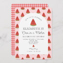Search for fruit 1st birthday invitations Watermelon
