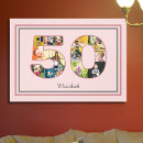 Search for 50th birthday canvas prints For her