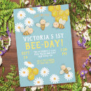 Search for 1st bee day invitations Daisy