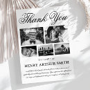 Search for memorial service cards Black and white